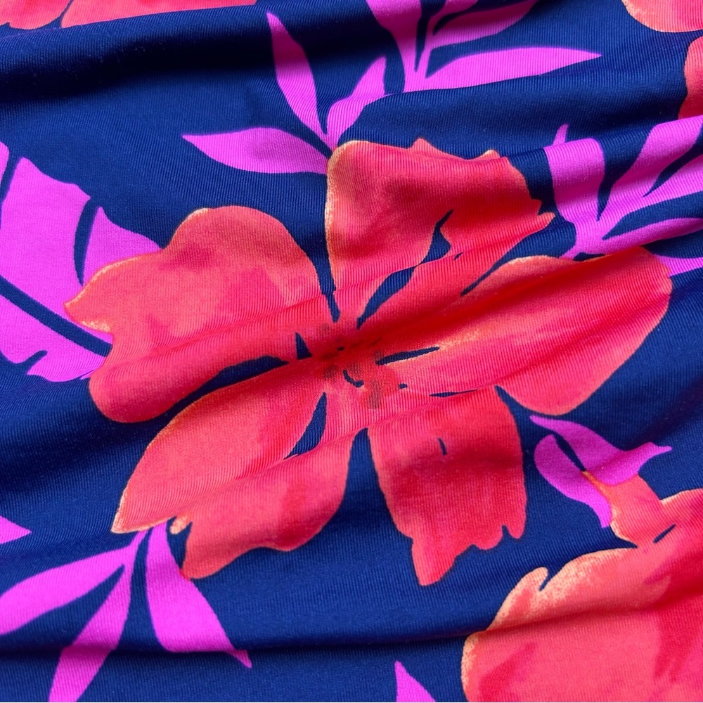 Lands’ End Bra Size Underwire Tankini Top Floral Tropical - Size 16 DDD - Picture 2 of 8